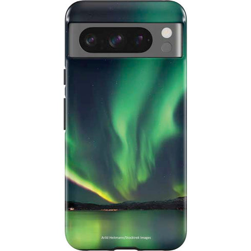 StockTrek Aurora Borealis Over Tjeldsundet in Norway Pixel Cases